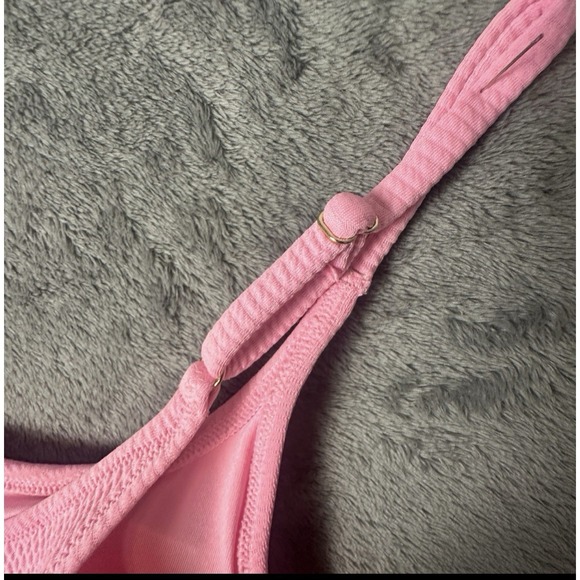 Old Navy Active PowerPress Sports Bra Swim Top Med Support Strappy Pink Size M - Picture 5 of 6